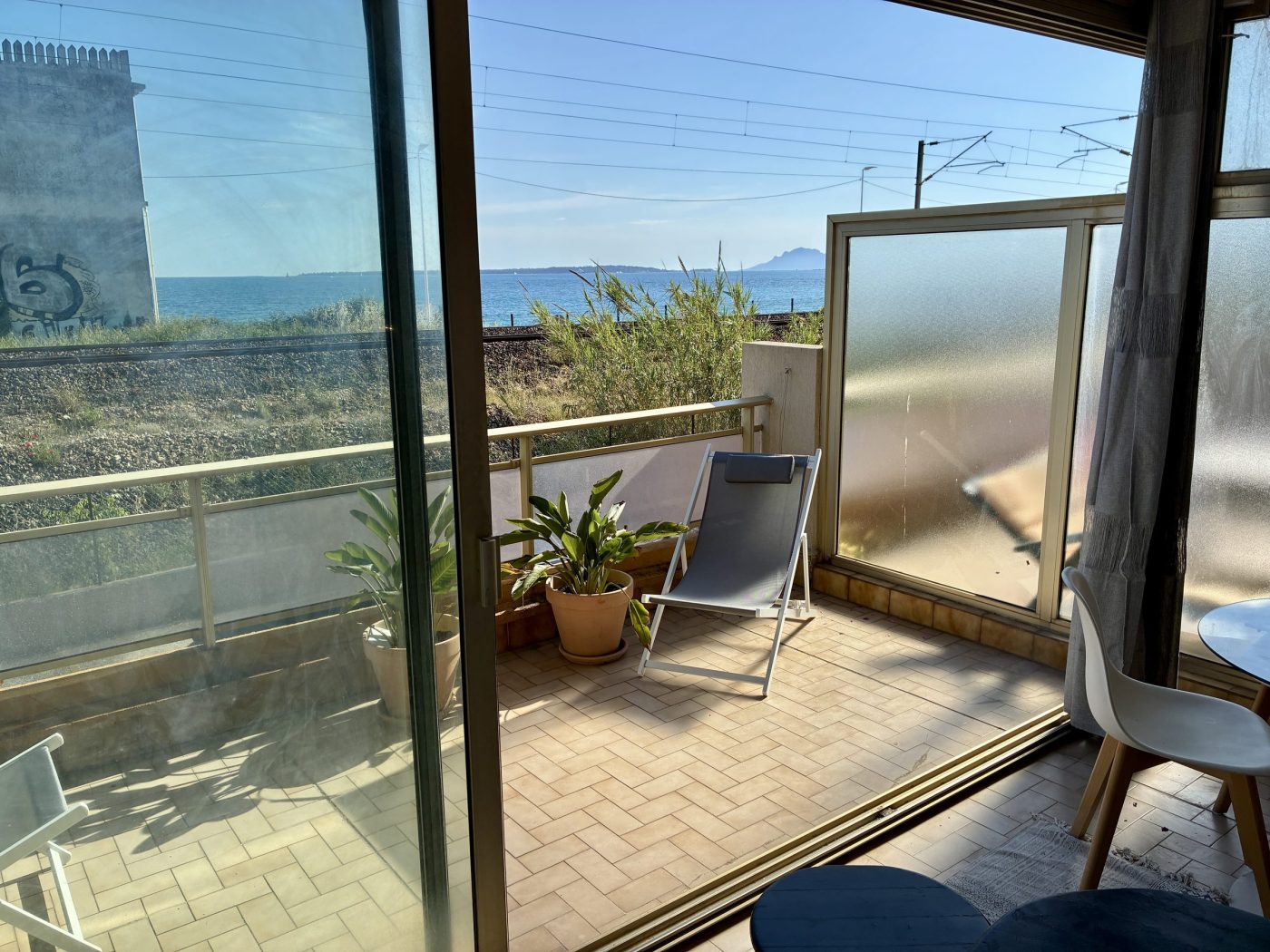 Véranda vue mer — Brin d’Azur, Juan-les-Pins